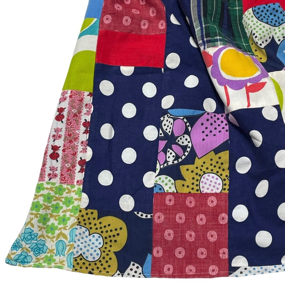 Vintage Boho Patchwork Kitchen Apron Bohemian Fes… - image 3